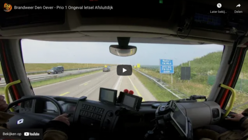 Nieuwe youtube upload – Prio 1 Ongeval letsel Afsluitdijk